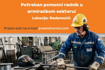 Pomoćni radnik/ca u armiračkom sektoru Radanovići